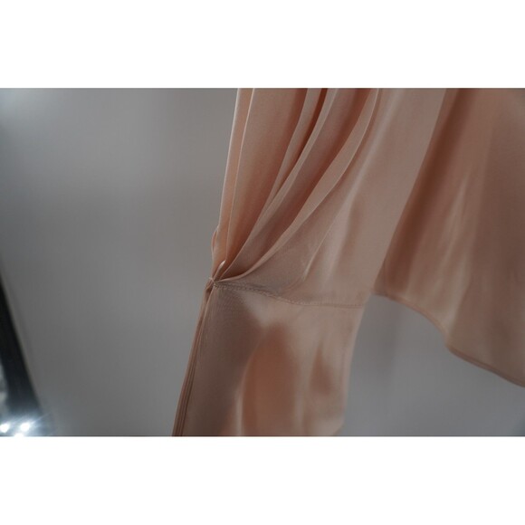 Lafayette 148 Women Shell Flower Silk Blouse NWT Peach Blush Pink Top Size S NWT - Picture 7 of 11